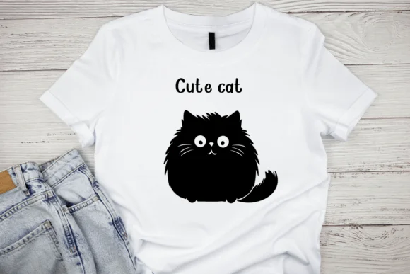 Black Cute Cat by BK Creative Designs — Dingbats Font — thumbnail 5