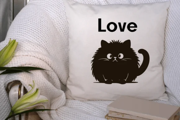 Black Cute Cat by BK Creative Designs — Dingbats Font — thumbnail 6