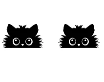 Black Cute Cat by BK Creative Designs — Dingbats Font — thumbnail 8