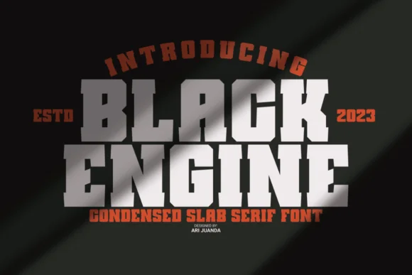 Black Engine by Line creative — Slab Serif Font