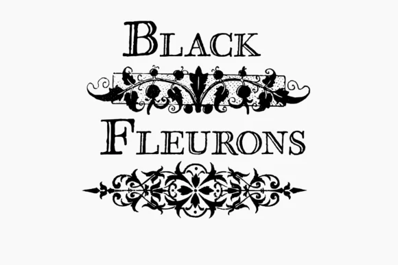 Black Fleurons by Intellecta Design — Dingbats Font