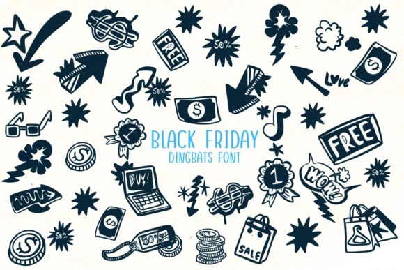 Black Friday by Nongyao — Dingbats Font