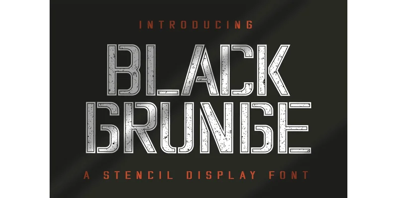 Black Grunge Font by Densu Creative by Densu Creative — Display Font