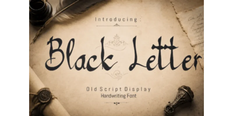 Black Letter Font by TaralArt by TaralArt โ Blackletter Font