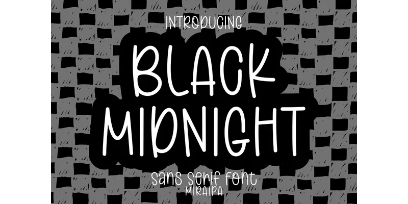 Black Midnight Font by miraipa — Sans Serif Font