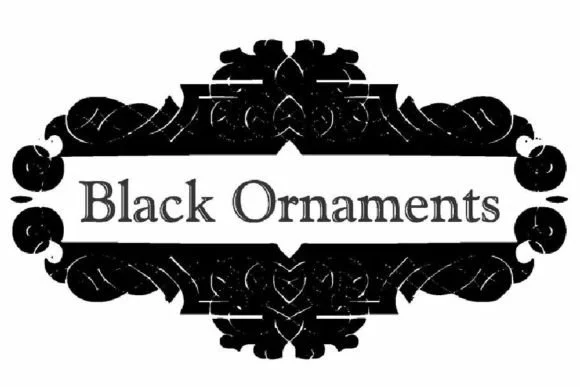 Black Ornaments by Intellecta Design — Dingbats Font
