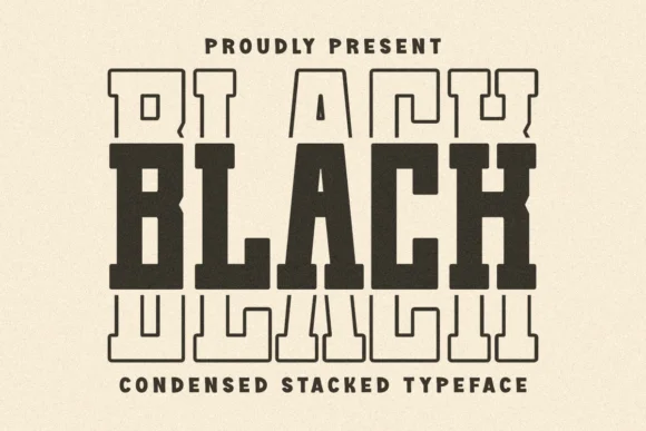 Black Stacked by Pian45 — Slab Serif Font