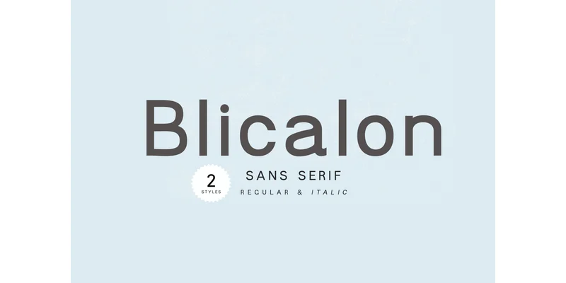 Blicalon Font by Primafox Design — Sans Serif Font
