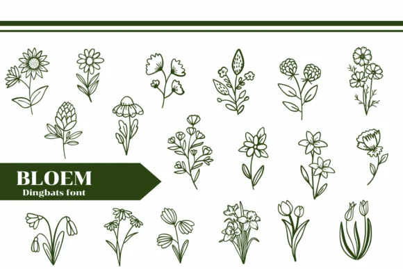 Bloem by Apiwat Type — Dingbats Font