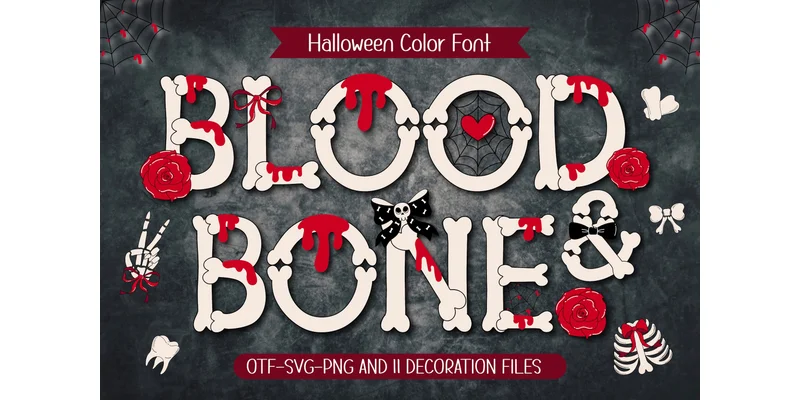 Blood & Bone Font by Issie_Studio โ Color Fonts Font