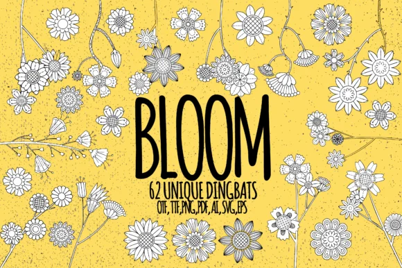 Bloom by Minimalistartstudio — Dingbats Font