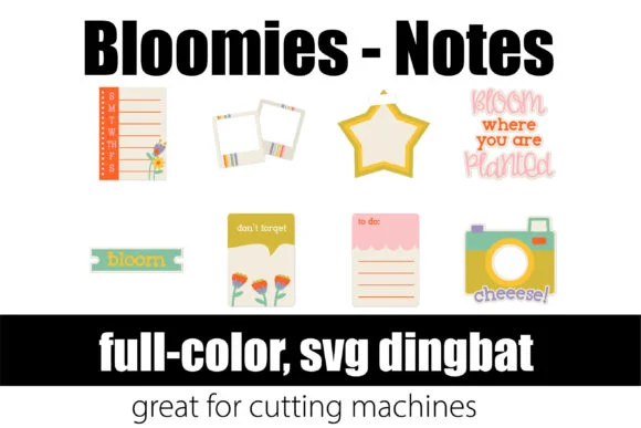 Bloomies Notes by Illustration Ink — Color Fonts Font