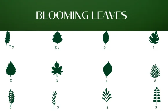 Blooming Leaves by Heartcraft Atelier — Dingbats Font — thumbnail 4