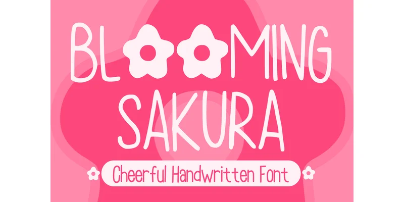 Blooming Sakura Font by MVMET — Sans Serif Font