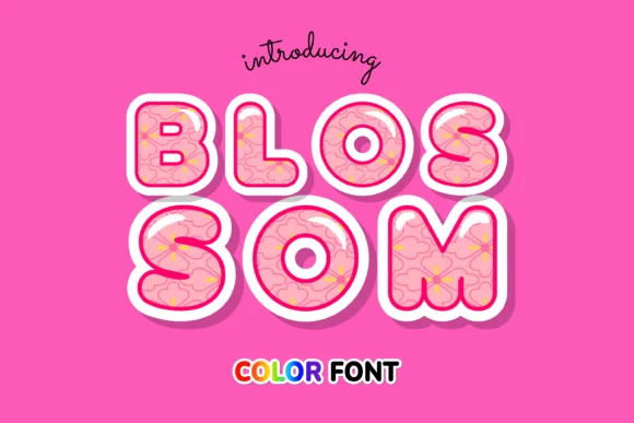 Blossom by JUSTTYPE — Color Fonts Font