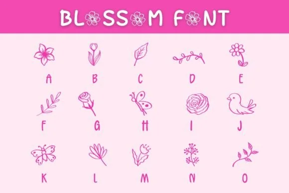 Blossom by Pui Art — Dingbats Font — thumbnail 2