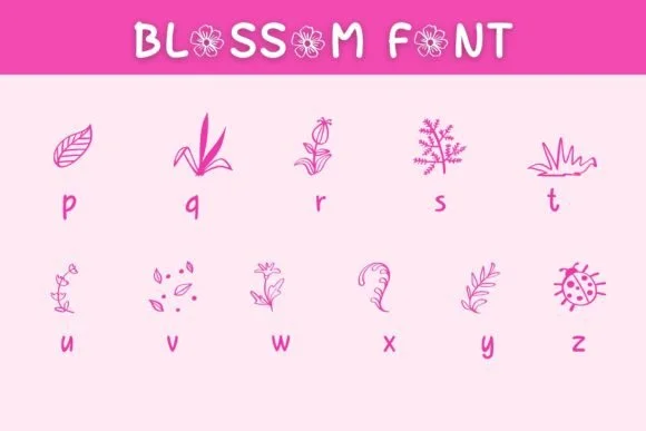 Blossom by Pui Art — Dingbats Font — thumbnail 5