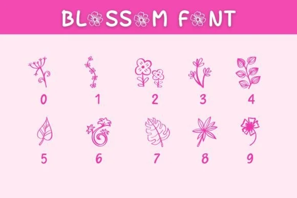 Blossom by Pui Art — Dingbats Font — thumbnail 6