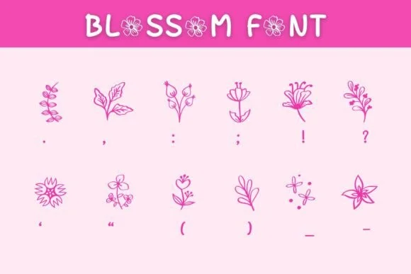 Blossom by Pui Art — Dingbats Font — thumbnail 7