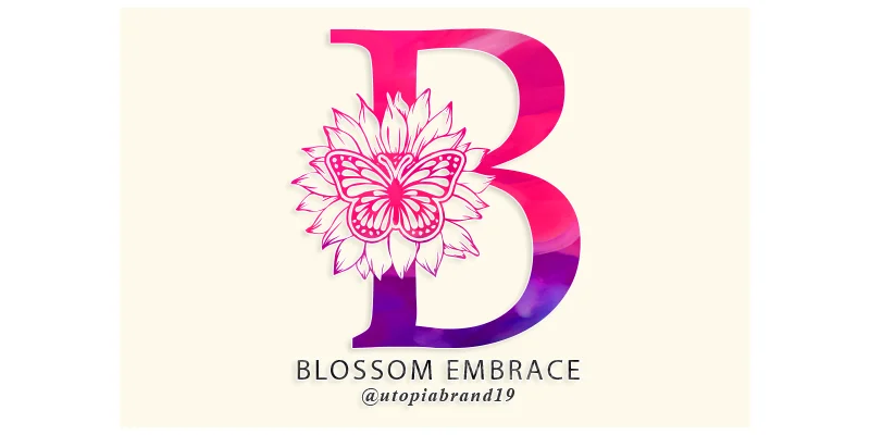 Blossom Embrace Monogram Font by utopiabrand19 by utopiabrand19 — Decorative Font