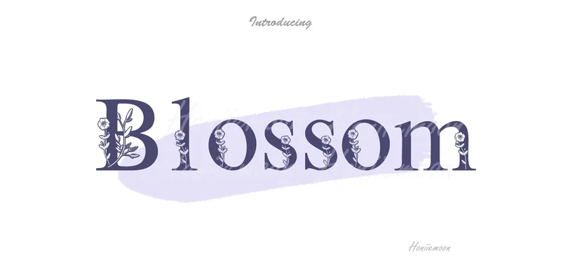 Blossom Font by Honiiemoon by Honiiemoon — Decorative Font