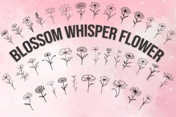 Blossom Whisper Flower by MOMAT THIRTYONE β Dingbats Font