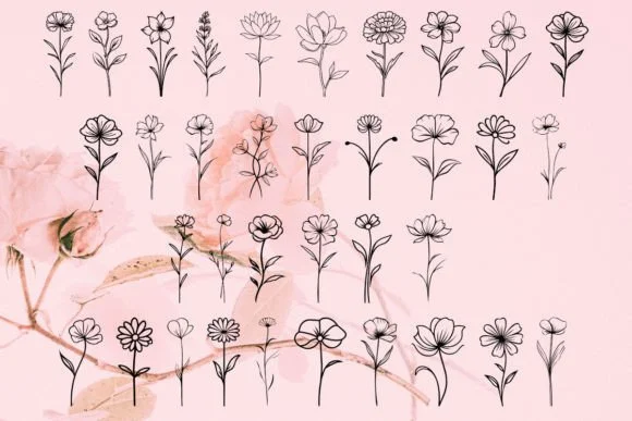 Blossom Whisper Flower by MOMAT THIRTYONE — Dingbats Font — thumbnail 2