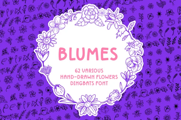 Blumes by Creative Fabrica Fonts — Dingbats Font