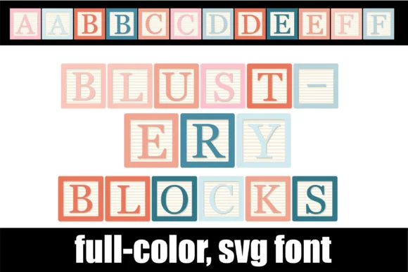 Blustery Block by Illustration Ink — Color Fonts Font
