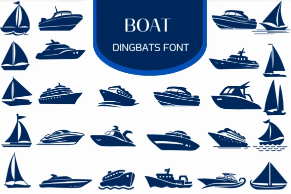 Boat by Heartcraft Atelier — Dingbats Font