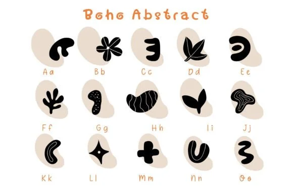 Boho Abstract by Pui Art — Dingbats Font — thumbnail 2