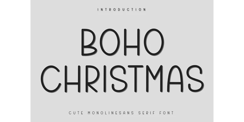 Boho Christmas Font by FreshTypeINK — Sans Serif Font