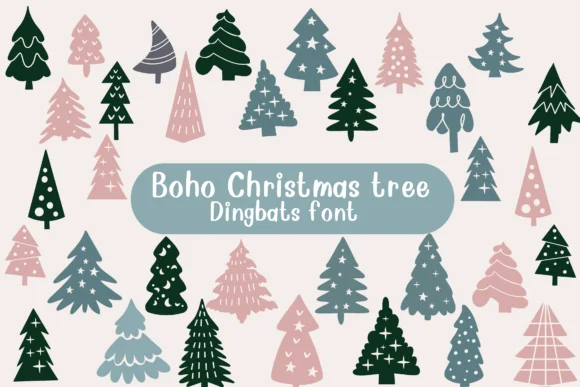 Boho Christmas Tree by Nongyao — Dingbats Font
