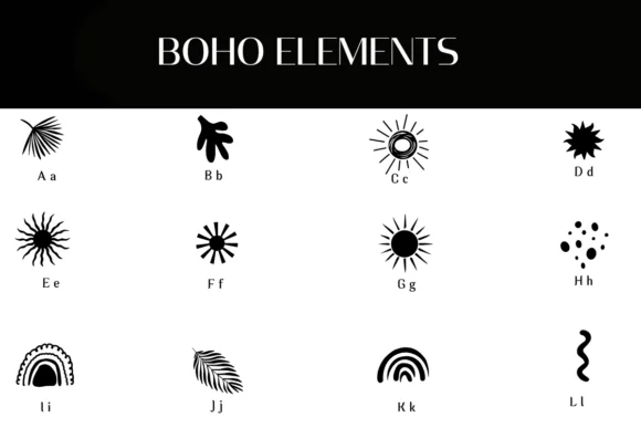 Boho Elements by Heartcraft Atelier — Dingbats Font — thumbnail 2