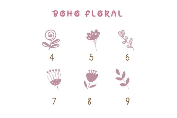 Boho Floral by Pui Art — Dingbats Font — thumbnail 8