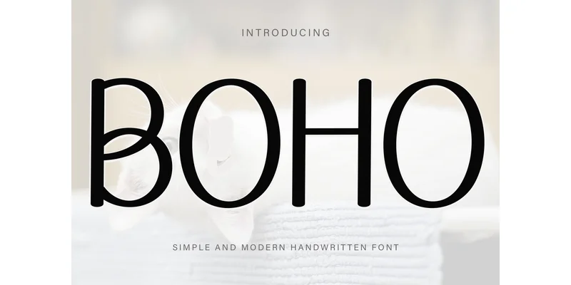 Boho Font by pinkmeca — Sans Serif Font
