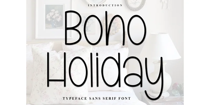 Boho Holiday Font by FreshTypeINK — Sans Serif Font
