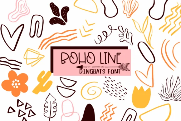 Boho Line by Sirinart — Dingbats Font