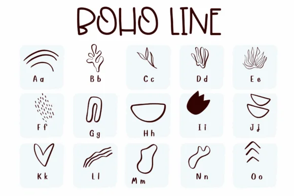 Boho Line by Sirinart — Dingbats Font — thumbnail 2