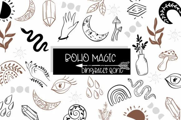 Boho Magic by Sirinart — Dingbats Font
