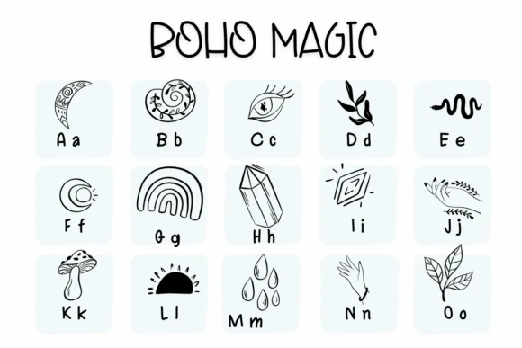 Boho Magic by Sirinart — Dingbats Font — thumbnail 2