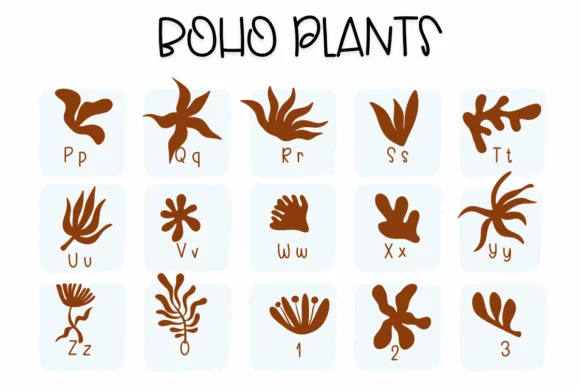 Boho Plans by Sirinart — Dingbats Font — thumbnail 3