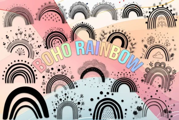 Boho Rainbow by MOMAT THIRTYONE — Dingbats Font
