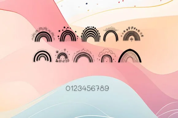 Boho Rainbow by MOMAT THIRTYONE — Dingbats Font — thumbnail 4