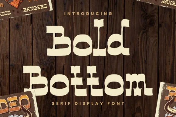 Bold Bottom by imoodev — Slab Serif Font