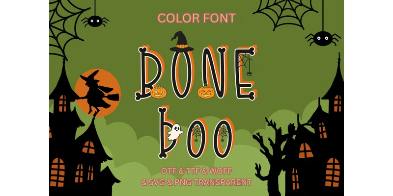 Bone Boo Font by Adalin Digital — Color Fonts Font