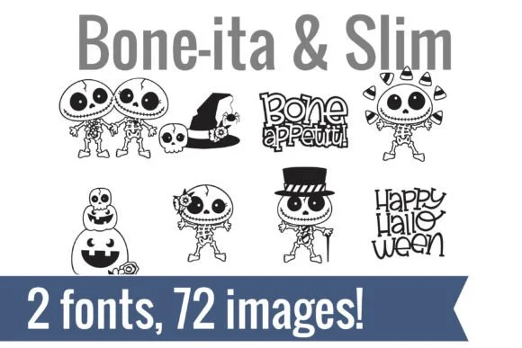 Bone Ita and Slim by Illustration Ink — Dingbats Font