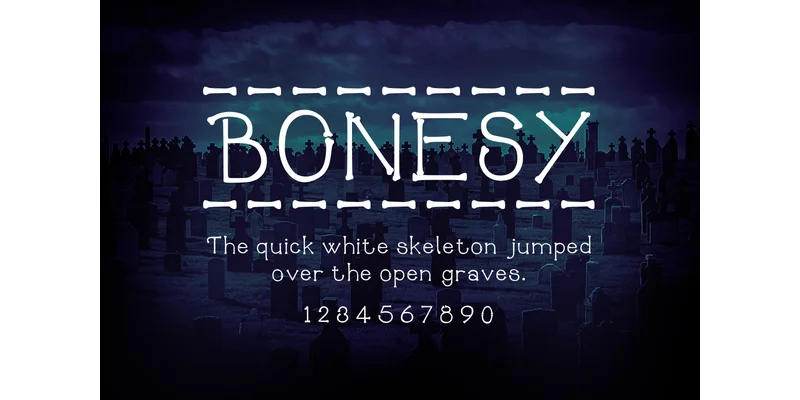 Bonesy Font by Sugar and Bones by Sugar and Bones — Decorative Font