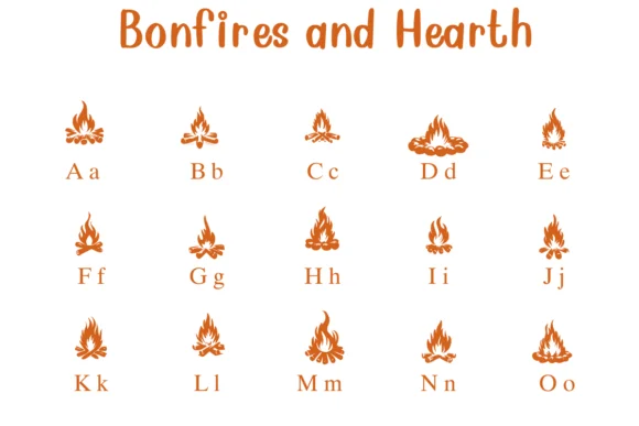 Bonfires and Hearth by Nongyao — Dingbats Font — thumbnail 2