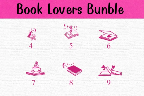 Book Lovers Bundle by Nongyao — Dingbats Font — thumbnail 4